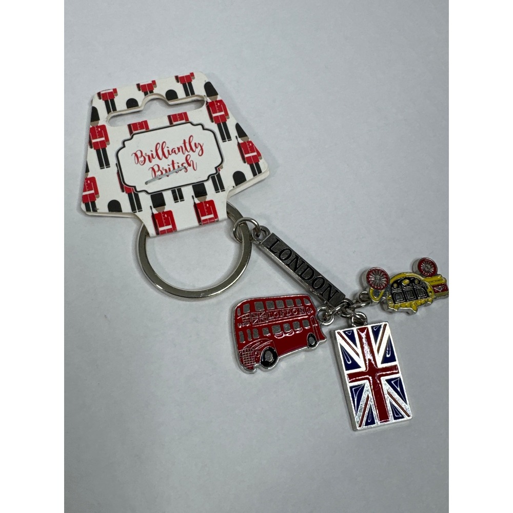NWT Eurostick London Multi-Charm Keychain Y2K British Core Aesthetics Bag Charm